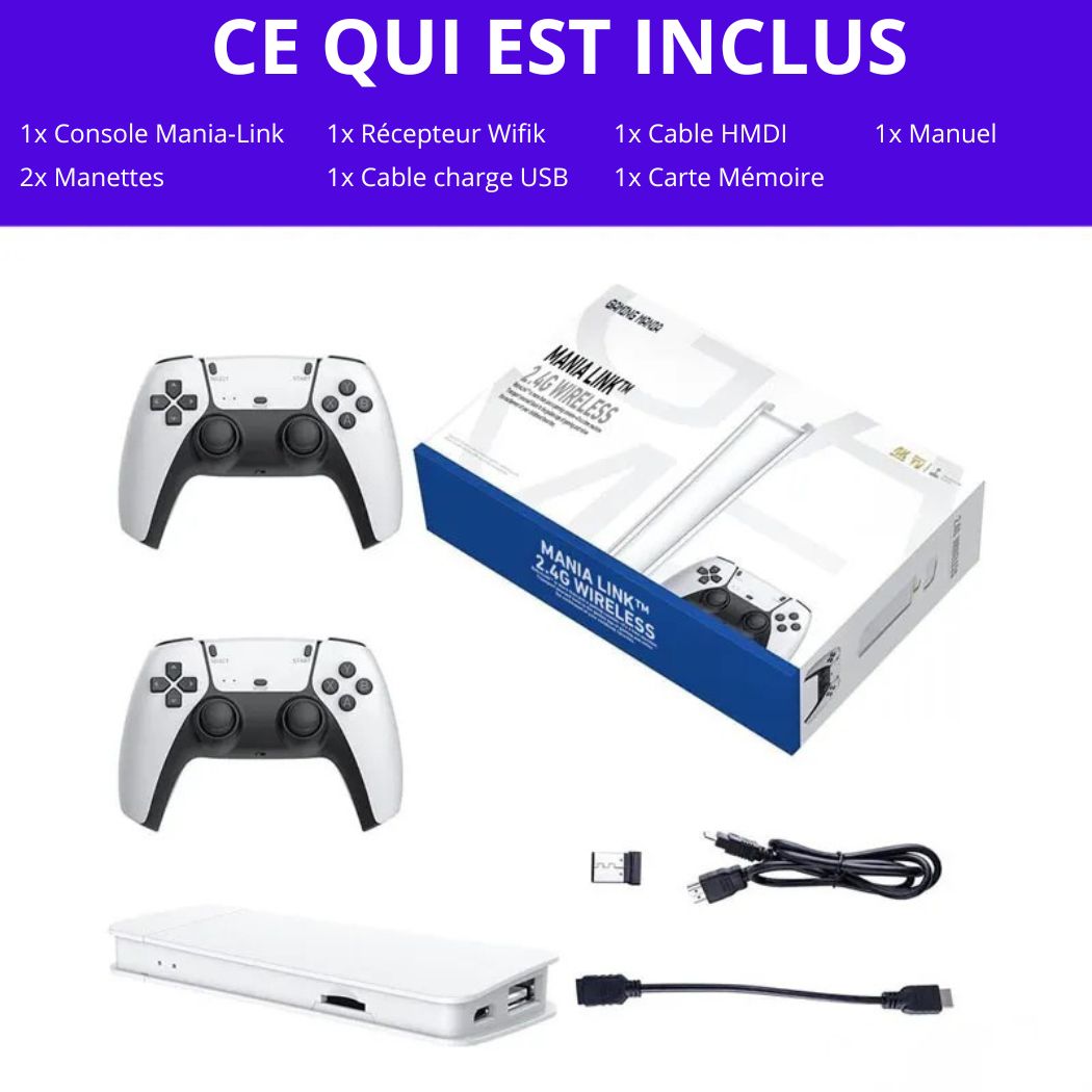 Mania Link™ Console de Jeux Retro 4k